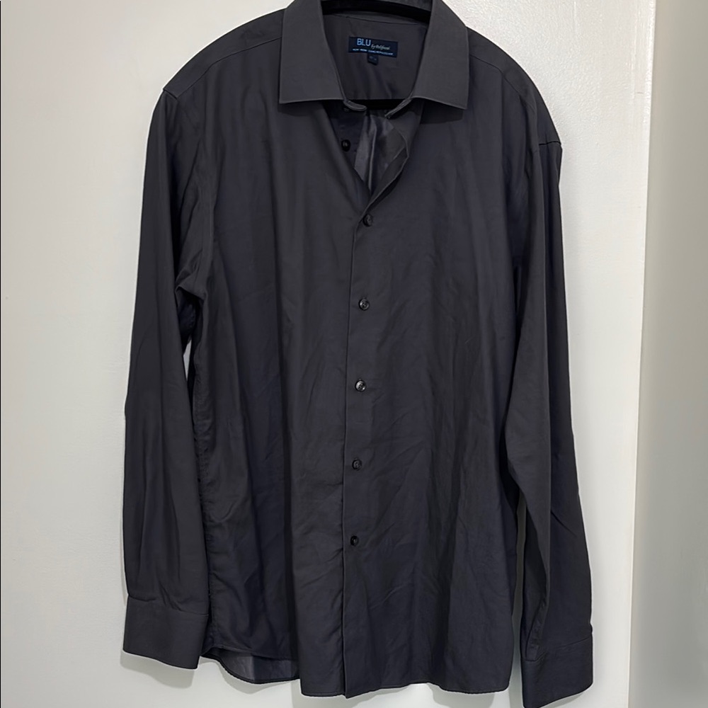 Black Dress Shirt Classic Long-Sleeve Versatile